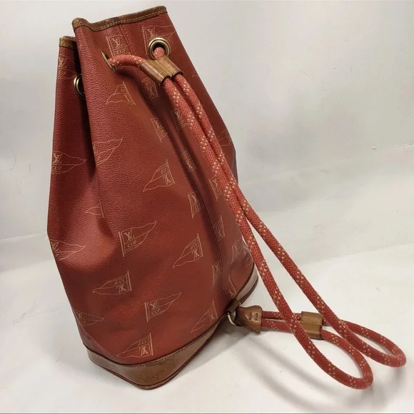 Louis Vuitton LV Cup 1995 America’s Cup Red Canvas Bucket Bag Vintage Rare - Picture 4 of 10